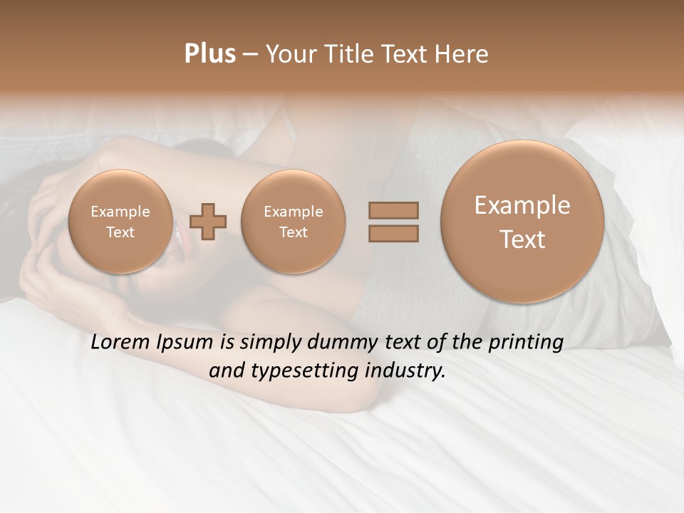 White Sadness Frustration PowerPoint Template