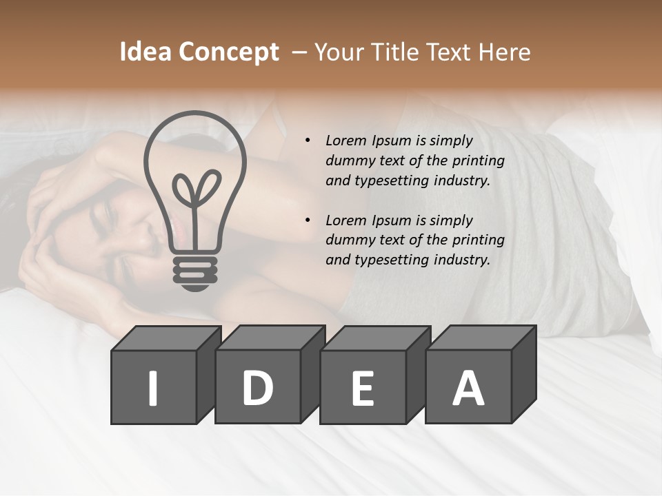 White Sadness Frustration PowerPoint Template