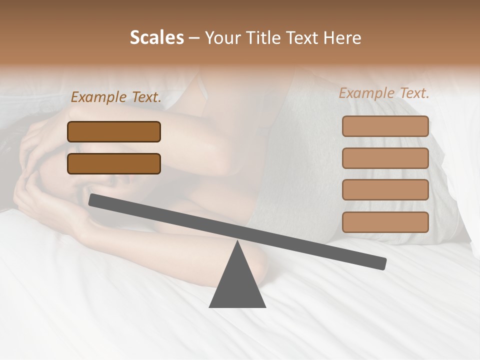 White Sadness Frustration PowerPoint Template