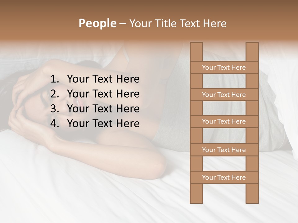 White Sadness Frustration PowerPoint Template