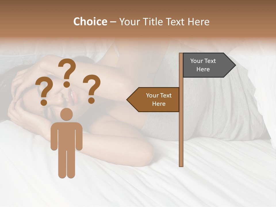 White Sadness Frustration PowerPoint Template