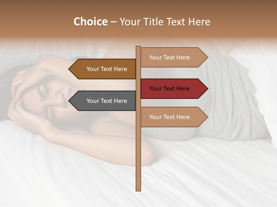 White Sadness Frustration PowerPoint Template