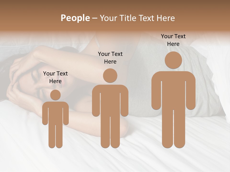 White Sadness Frustration PowerPoint Template