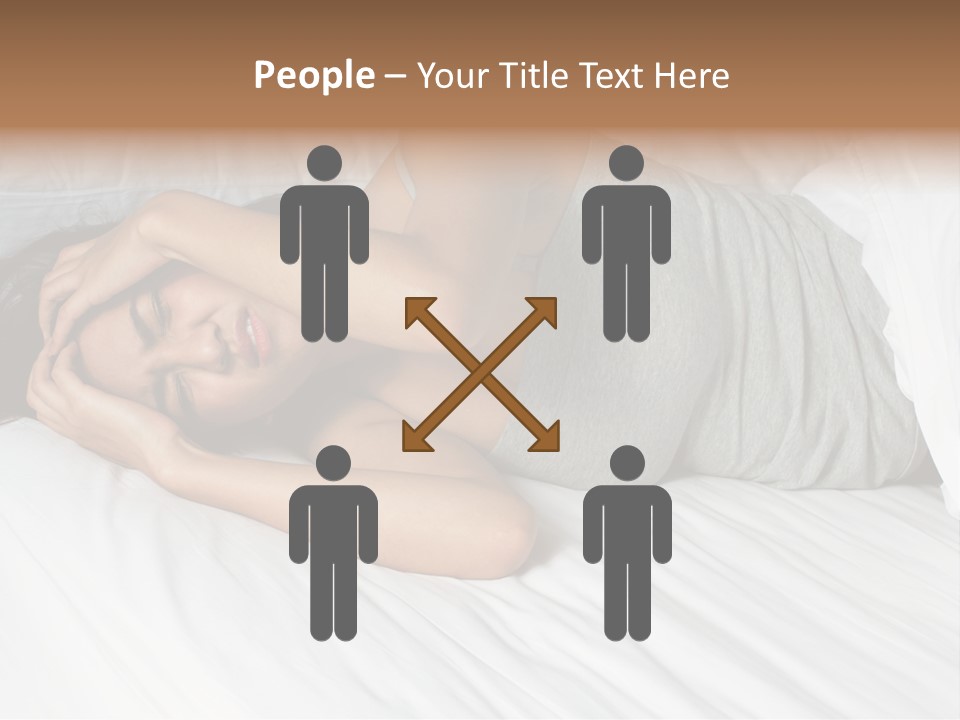 White Sadness Frustration PowerPoint Template