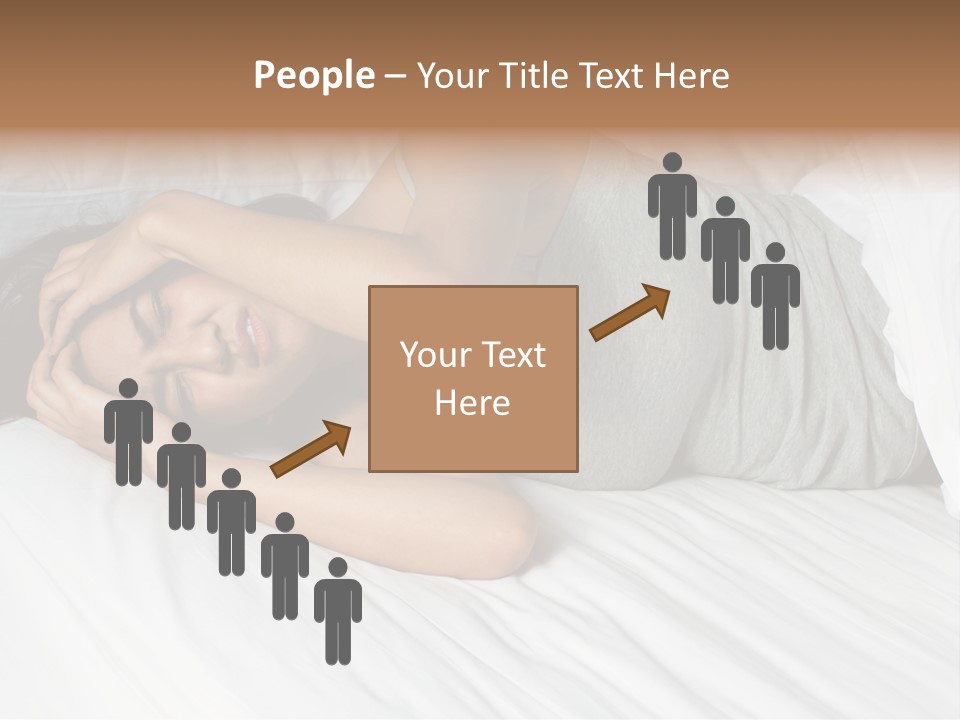 White Sadness Frustration PowerPoint Template