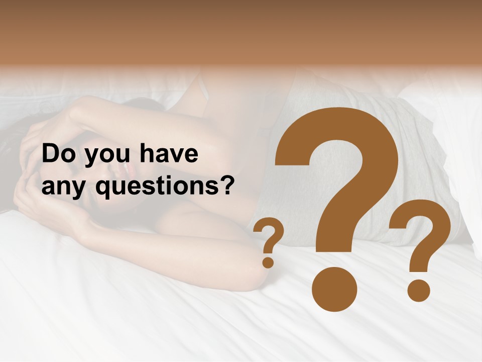 White Sadness Frustration PowerPoint Template