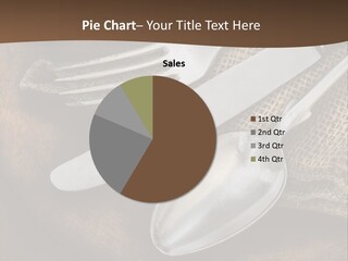 Dinner Textured Flatware PowerPoint Template