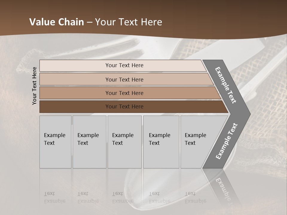 Dinner Textured Flatware PowerPoint Template