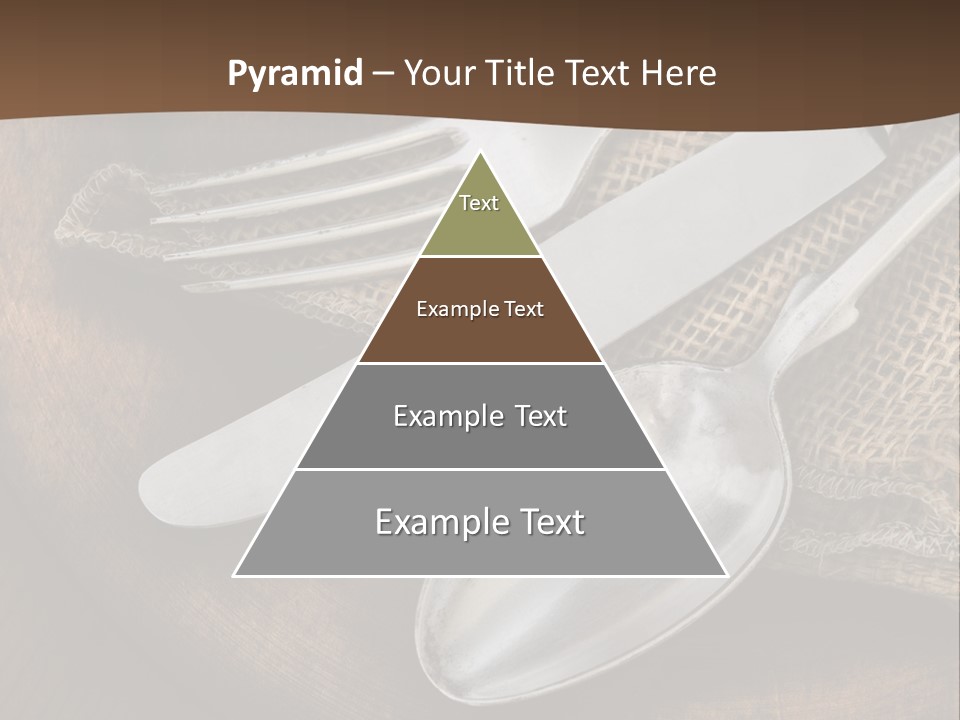 Dinner Textured Flatware PowerPoint Template