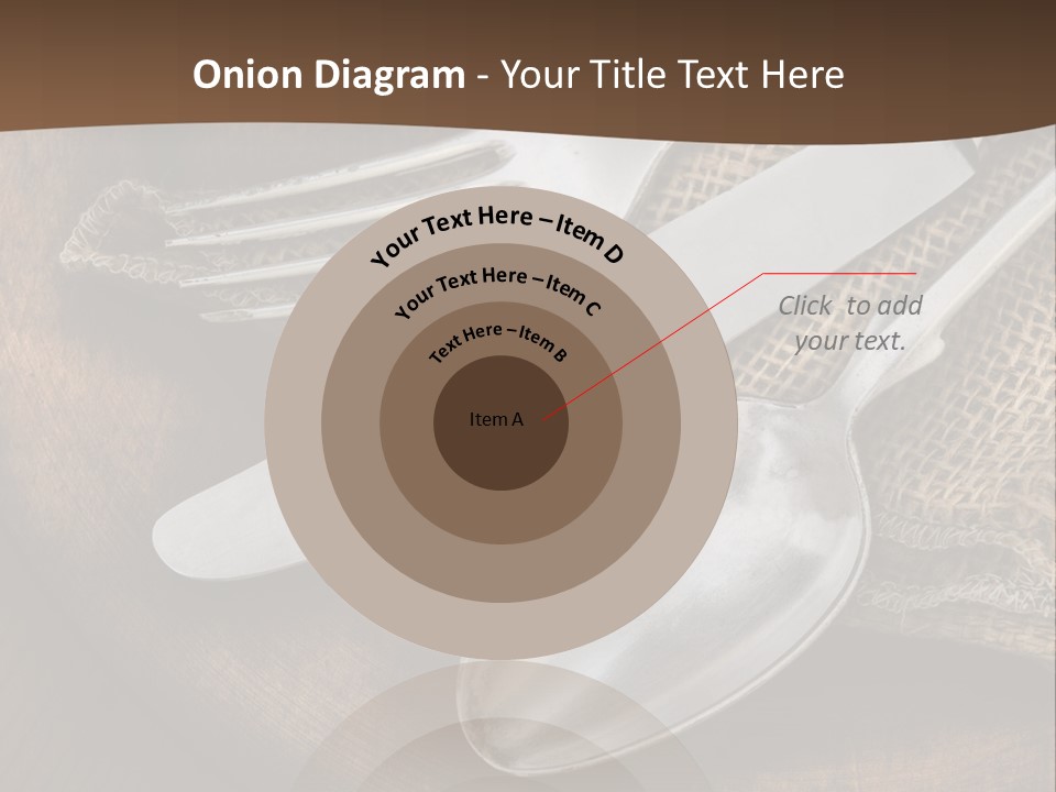 Dinner Textured Flatware PowerPoint Template