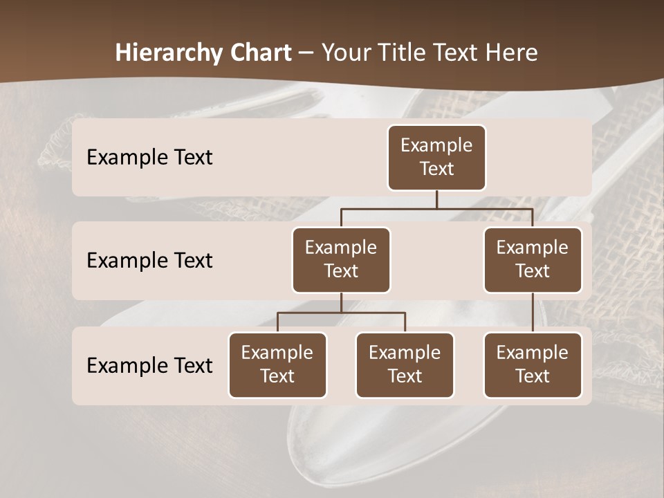 Dinner Textured Flatware PowerPoint Template
