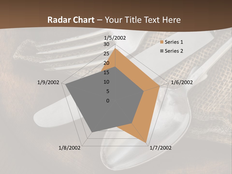 Dinner Textured Flatware PowerPoint Template