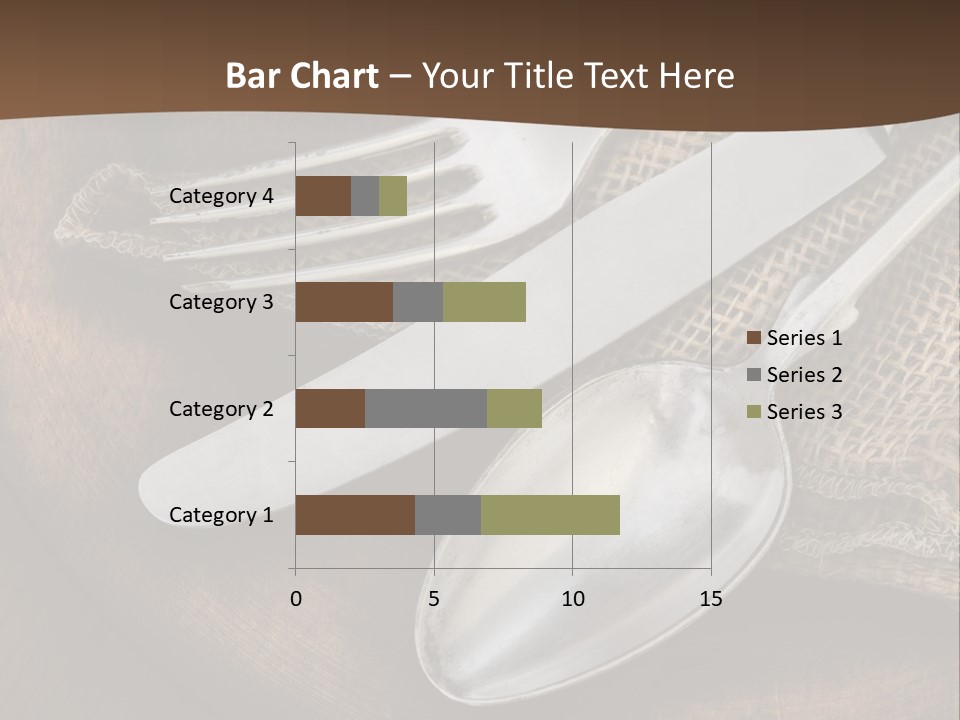 Dinner Textured Flatware PowerPoint Template