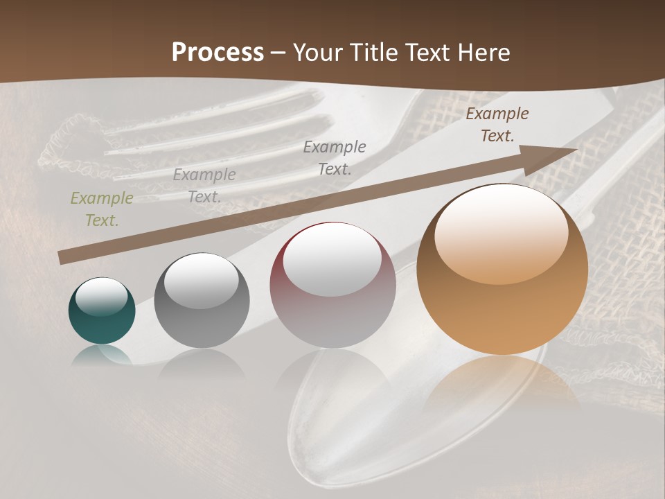 Dinner Textured Flatware PowerPoint Template