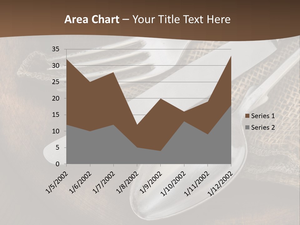 Dinner Textured Flatware PowerPoint Template