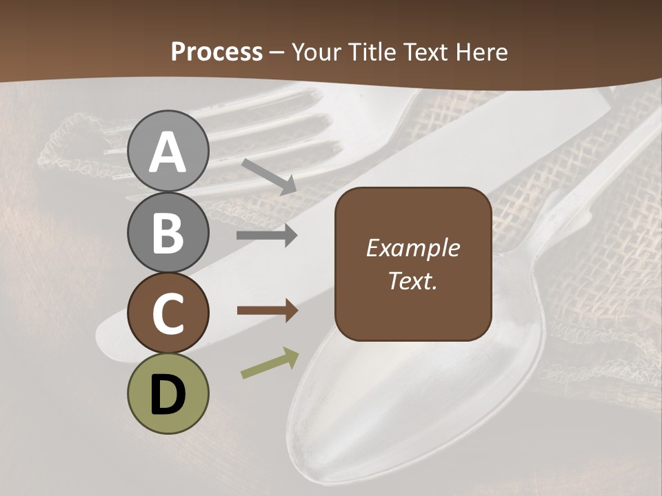 Dinner Textured Flatware PowerPoint Template