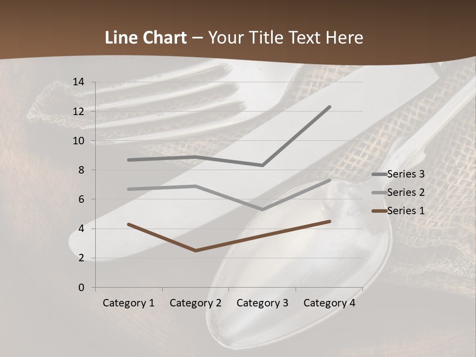 Dinner Textured Flatware PowerPoint Template