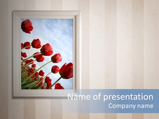 Brown Blue Object PowerPoint Template