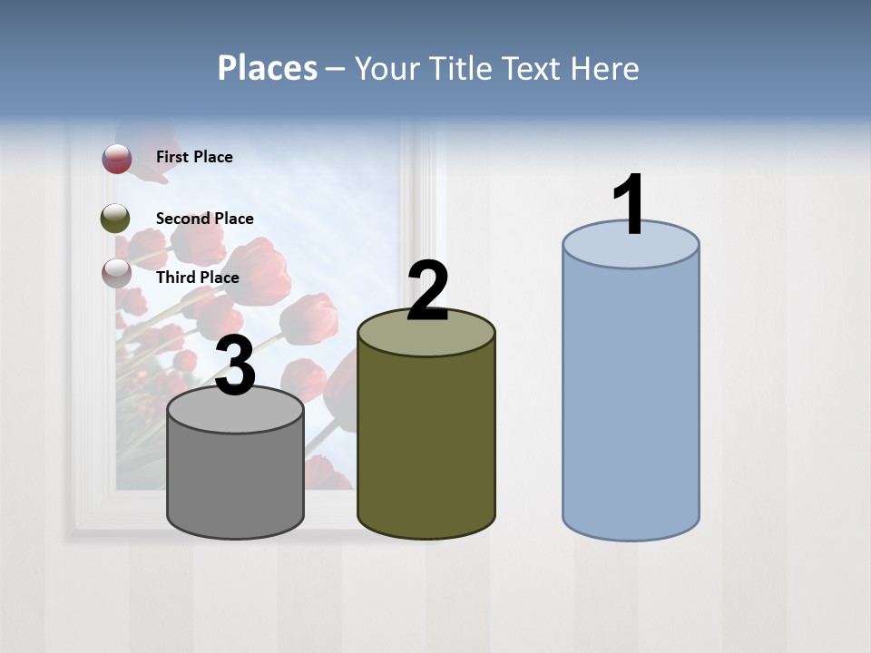 Brown Blue Object PowerPoint Template