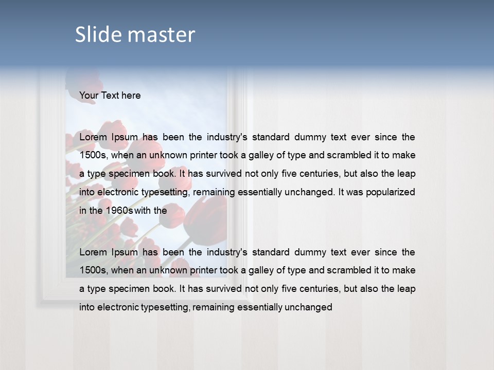 Brown Blue Object PowerPoint Template