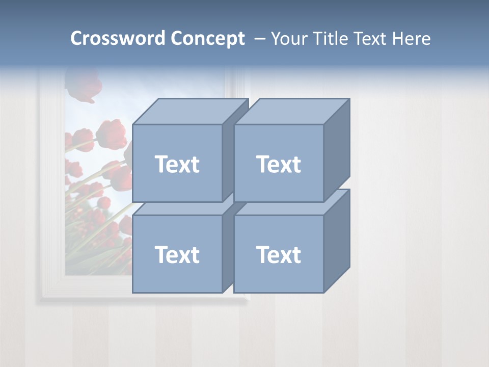 Brown Blue Object PowerPoint Template