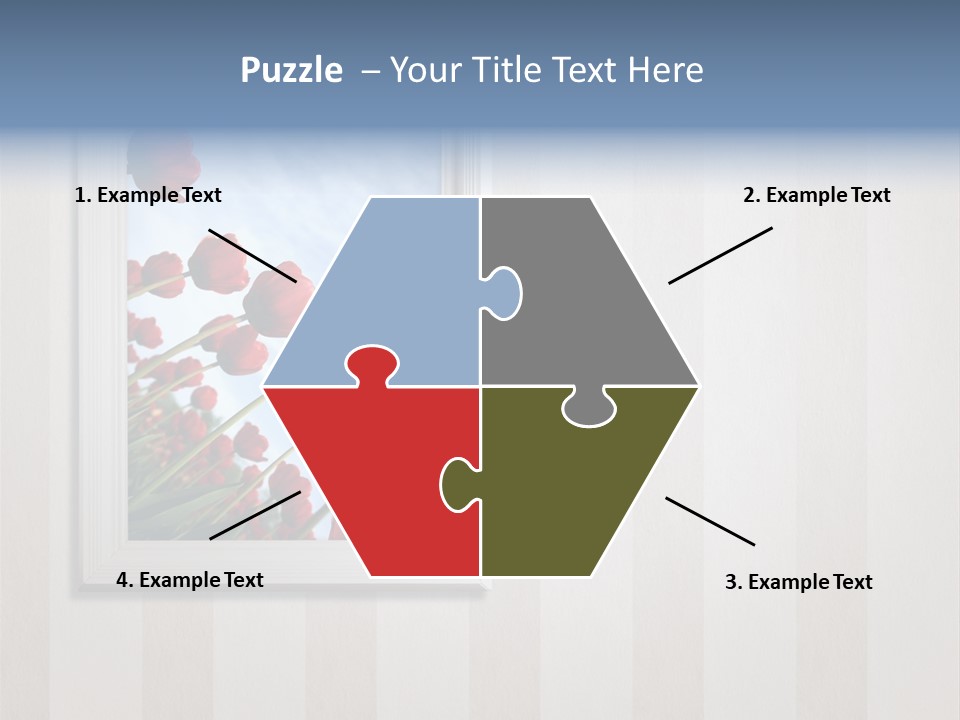 Brown Blue Object PowerPoint Template