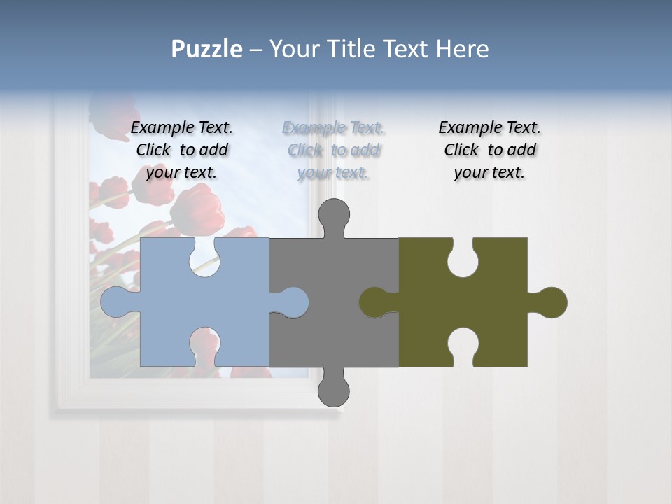 Brown Blue Object PowerPoint Template