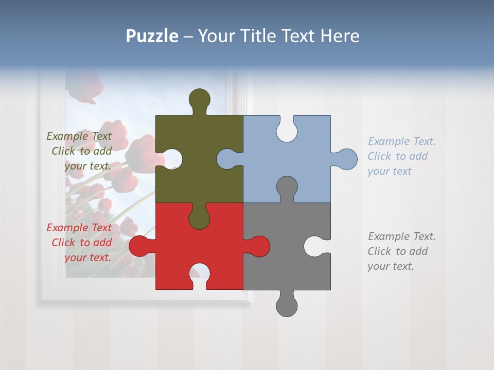 Brown Blue Object PowerPoint Template