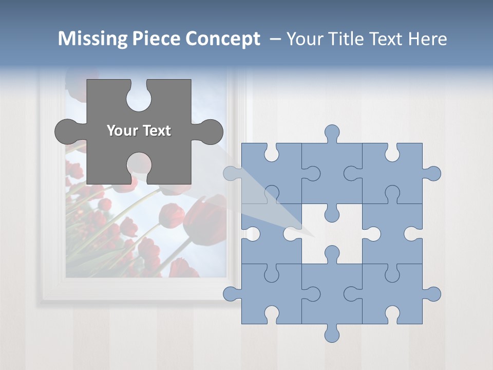 Brown Blue Object PowerPoint Template