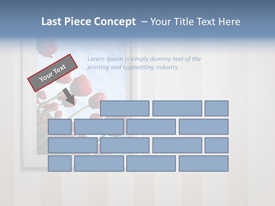 Brown Blue Object PowerPoint Template