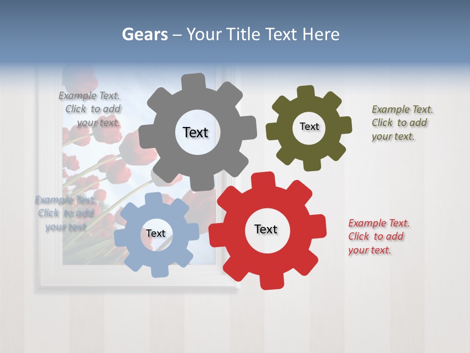 Brown Blue Object PowerPoint Template