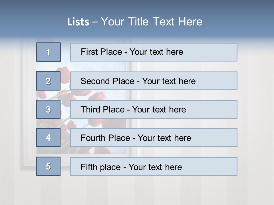 Brown Blue Object PowerPoint Template