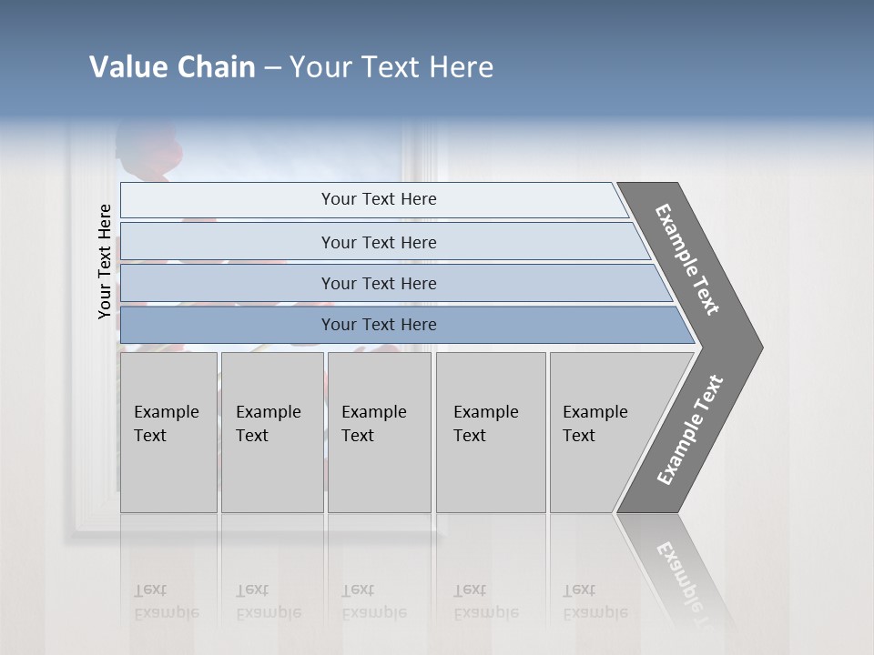 Brown Blue Object PowerPoint Template