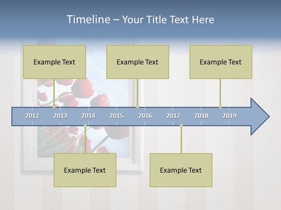 Brown Blue Object PowerPoint Template