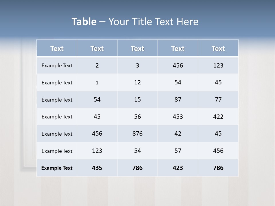 Brown Blue Object PowerPoint Template