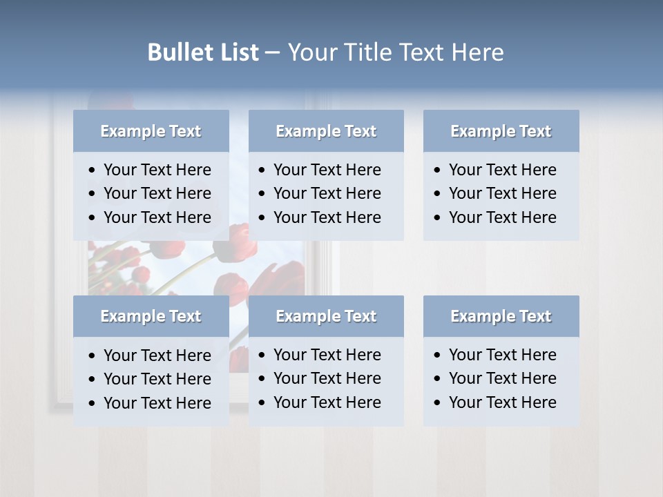 Brown Blue Object PowerPoint Template