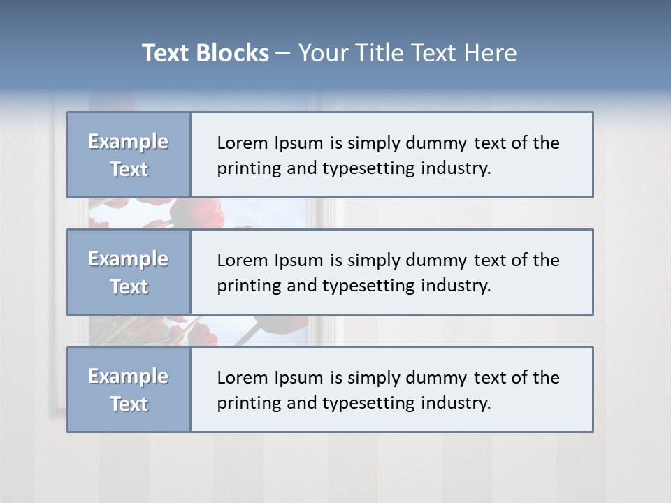 Brown Blue Object PowerPoint Template