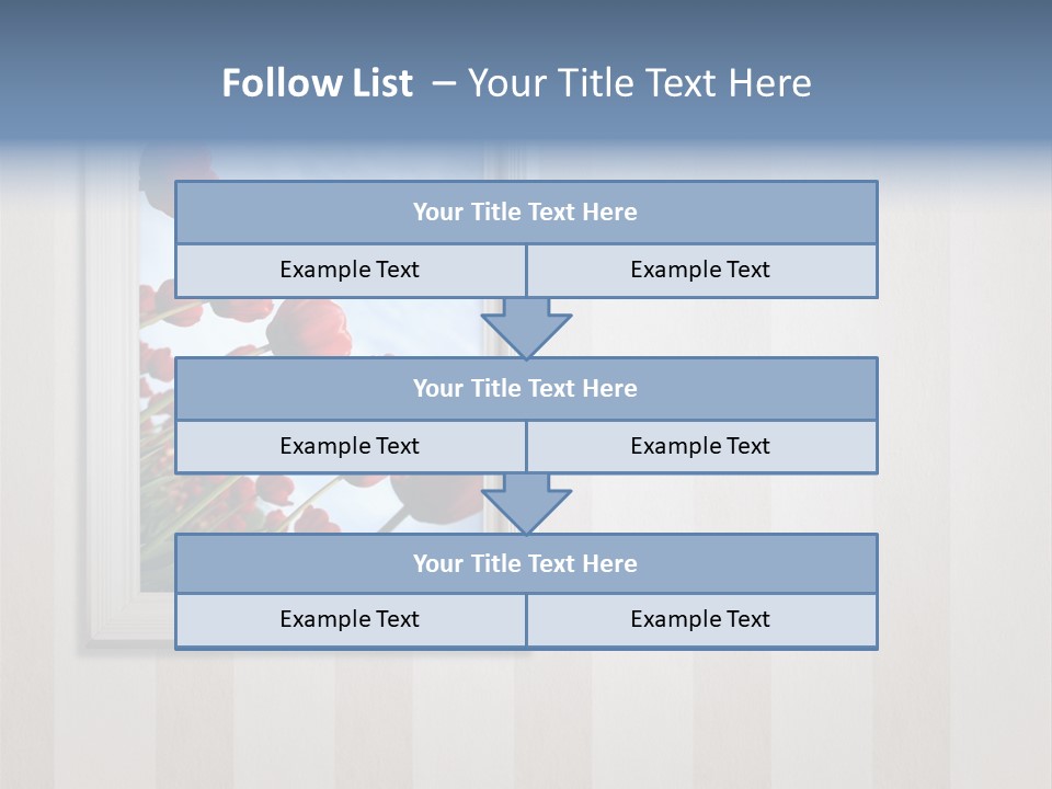 Brown Blue Object PowerPoint Template