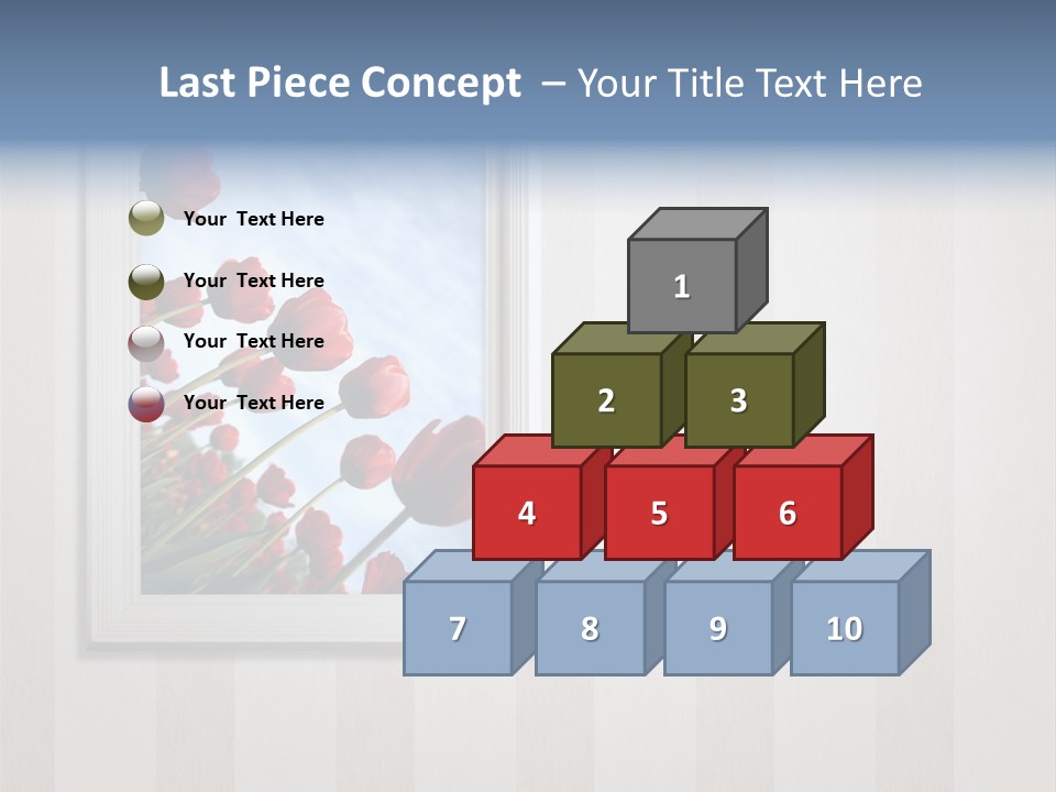 Brown Blue Object PowerPoint Template