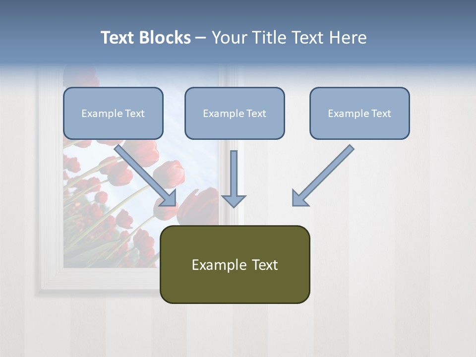 Brown Blue Object PowerPoint Template