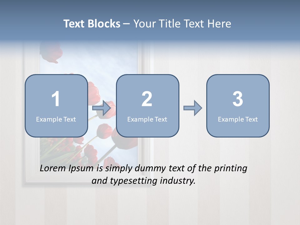 Brown Blue Object PowerPoint Template