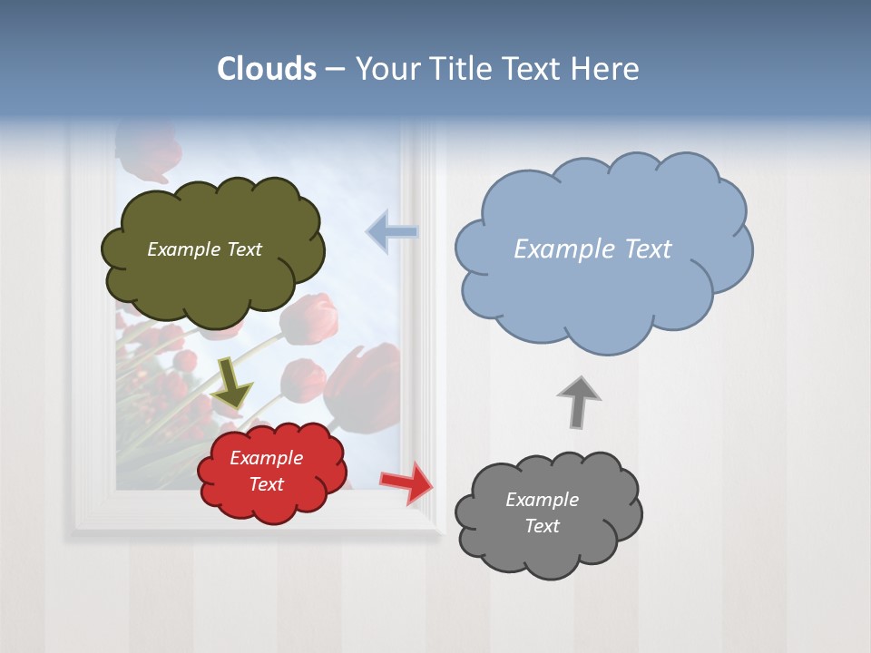Brown Blue Object PowerPoint Template
