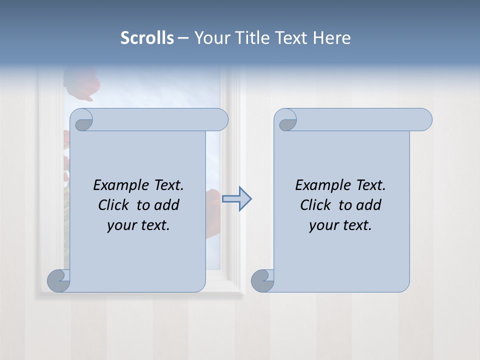 Brown Blue Object PowerPoint Template