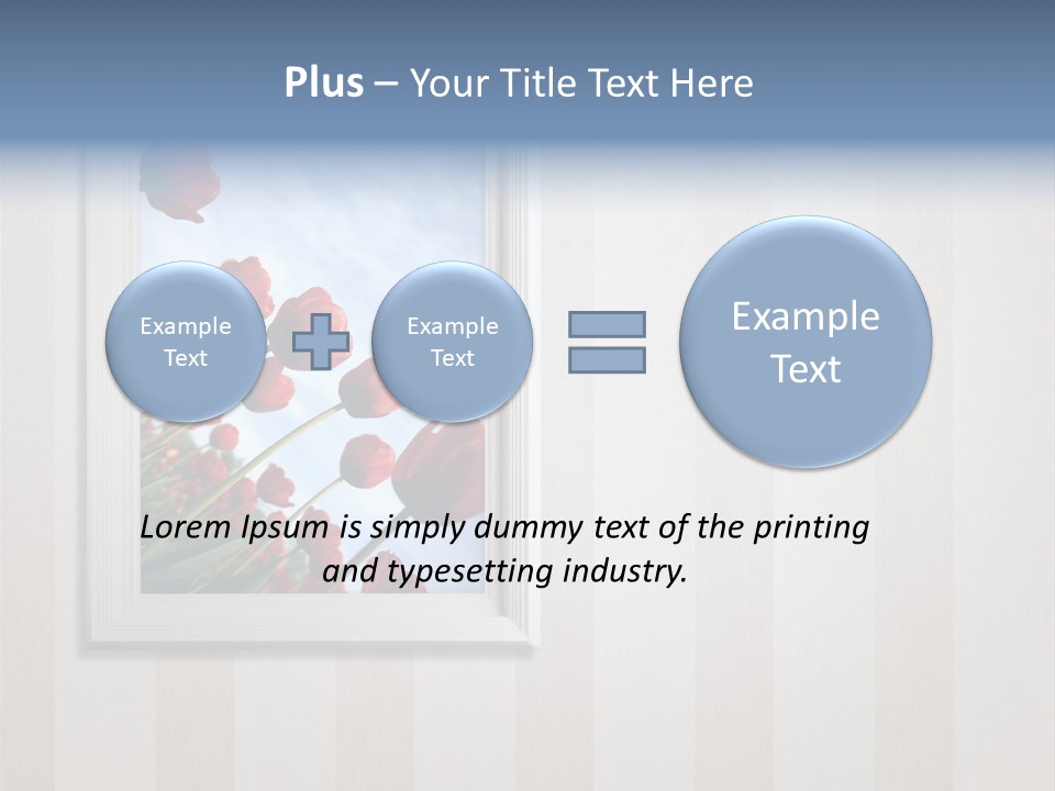 Brown Blue Object PowerPoint Template
