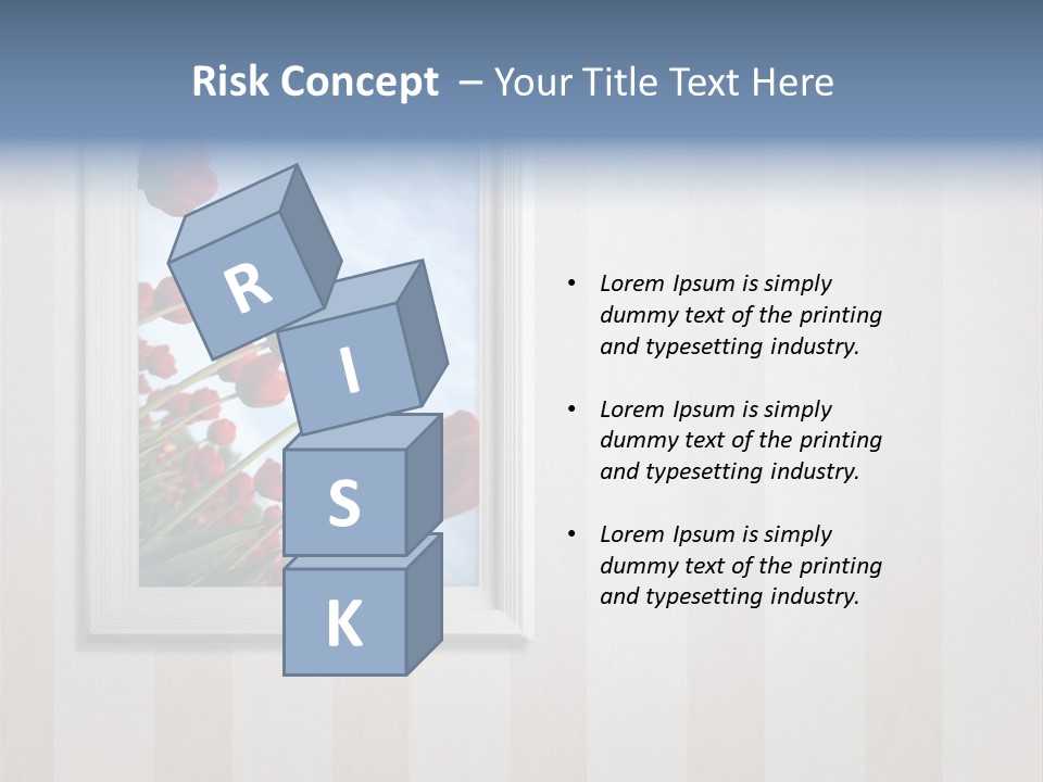 Brown Blue Object PowerPoint Template