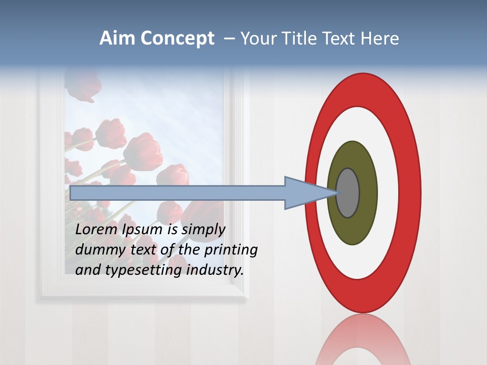 Brown Blue Object PowerPoint Template