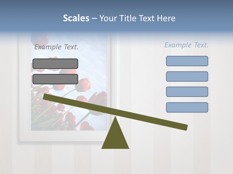 Brown Blue Object PowerPoint Template