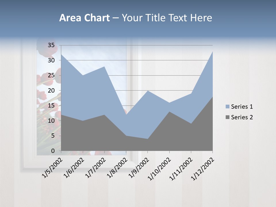Brown Blue Object PowerPoint Template