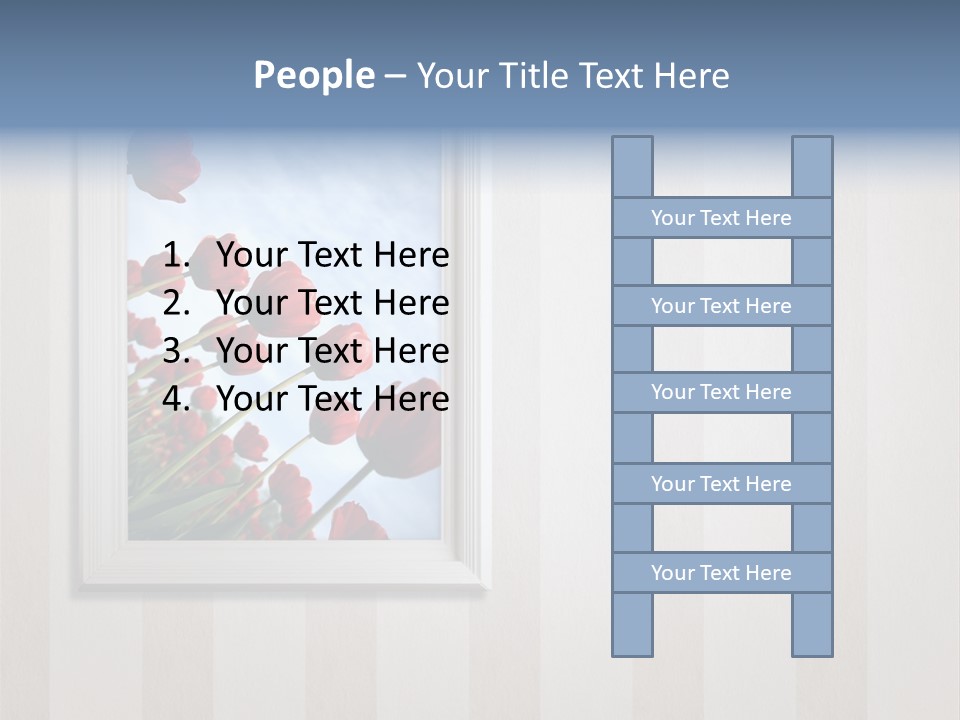 Brown Blue Object PowerPoint Template