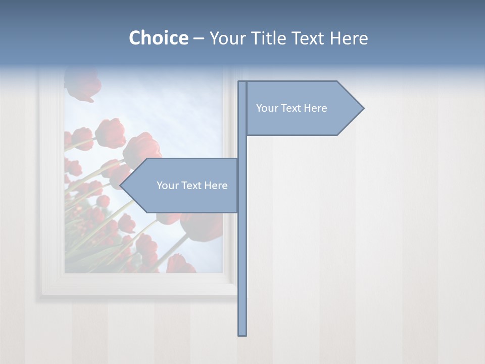 Brown Blue Object PowerPoint Template